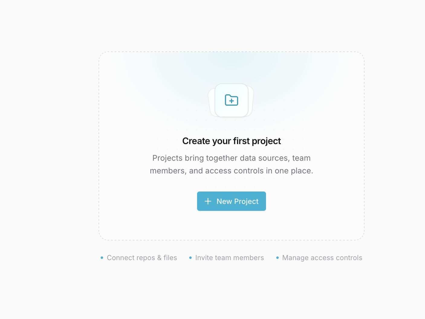 Create Project button